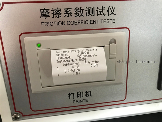 ASTM COF Tester Film di plastica Coefficiente di attrito Tester