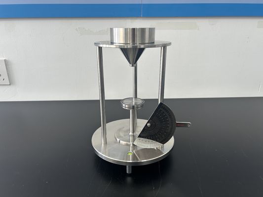 Misurazione dell'angolo di riposo della polvere Tester di flusso della polvere / analizzatore di liquidità della polvere