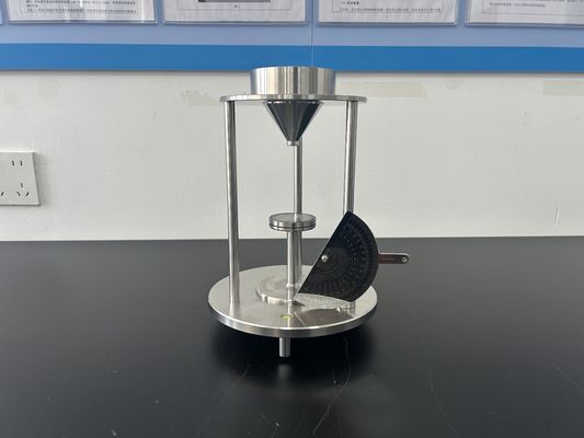 Misurazione dell'angolo di riposo della polvere Tester di flusso della polvere / analizzatore di liquidità della polvere