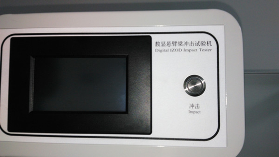 220V macchina di prova di plastica / PLC Strumentazione di prova di resistenza all' impatto per Izod e Charpy