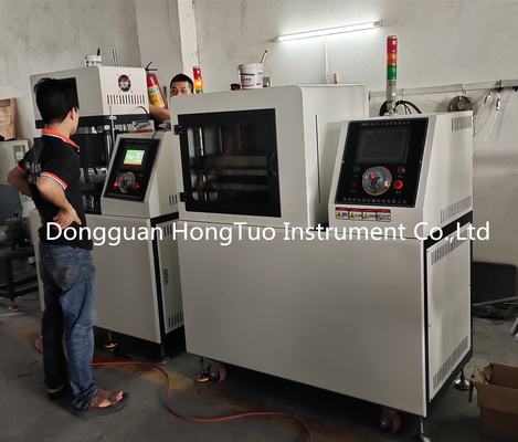 PLC touch screen Piccola macchina di vulcanizzazione piatta per la plastica PE 5-30 tonnellate di capacità